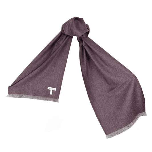 Grape Purple Premium Baby Alpaca Scarf Scarf WASHEIN