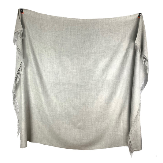 Light Grey Classic Premium Baby Alpaca Throw Throws WASHEIN