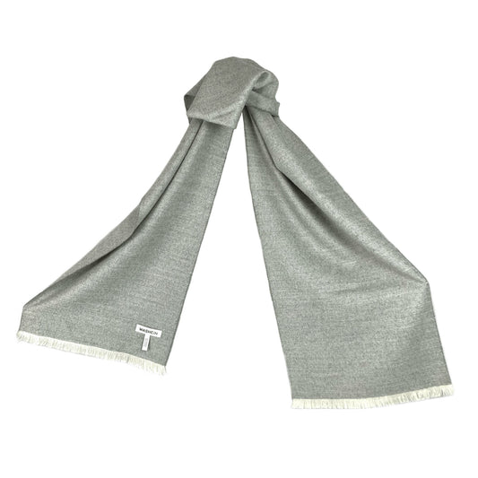 Light Grey Premium Baby Alpaca Scarf Scarf WASHEIN
