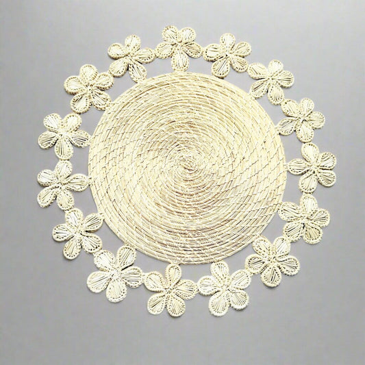 Natural Flower Placemats Placemats WASHEIN