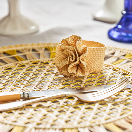 Natural Rose Napkin Rings Napkin Rings WASHEIN