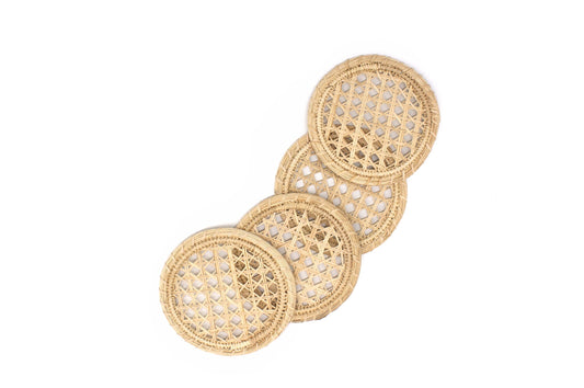 Natural Straw Coasters WASHEIN