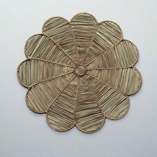 Pink Big Flower Placemats Placemats WASHEIN