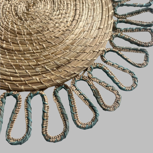 Sky Blue Flower Placemats- Limited Edition Placemats WASHEIN