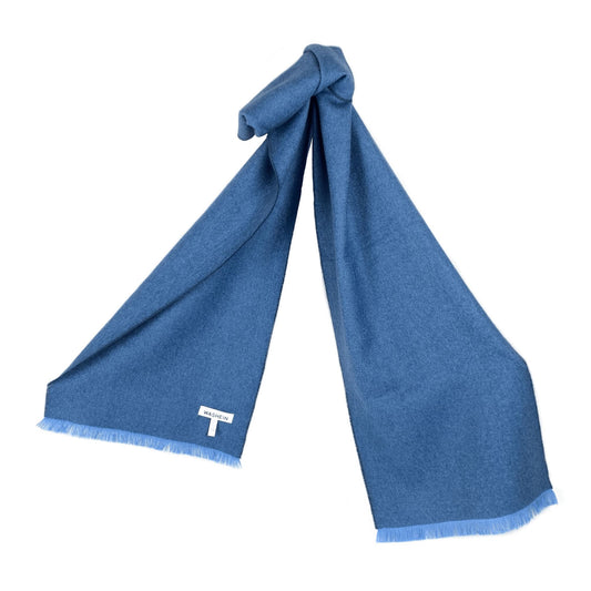 Yale Blue Premium Baby Alpaca Scarf Scarf WASHEIN
