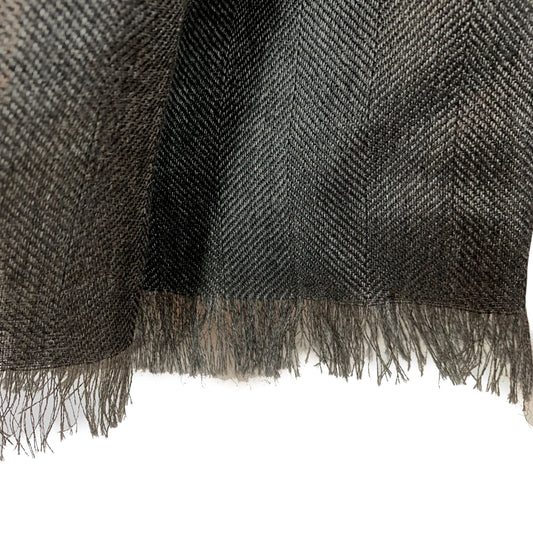 Black Premium Baby Alpaca & Silk Shawl Scarf Scarf WASHEIN