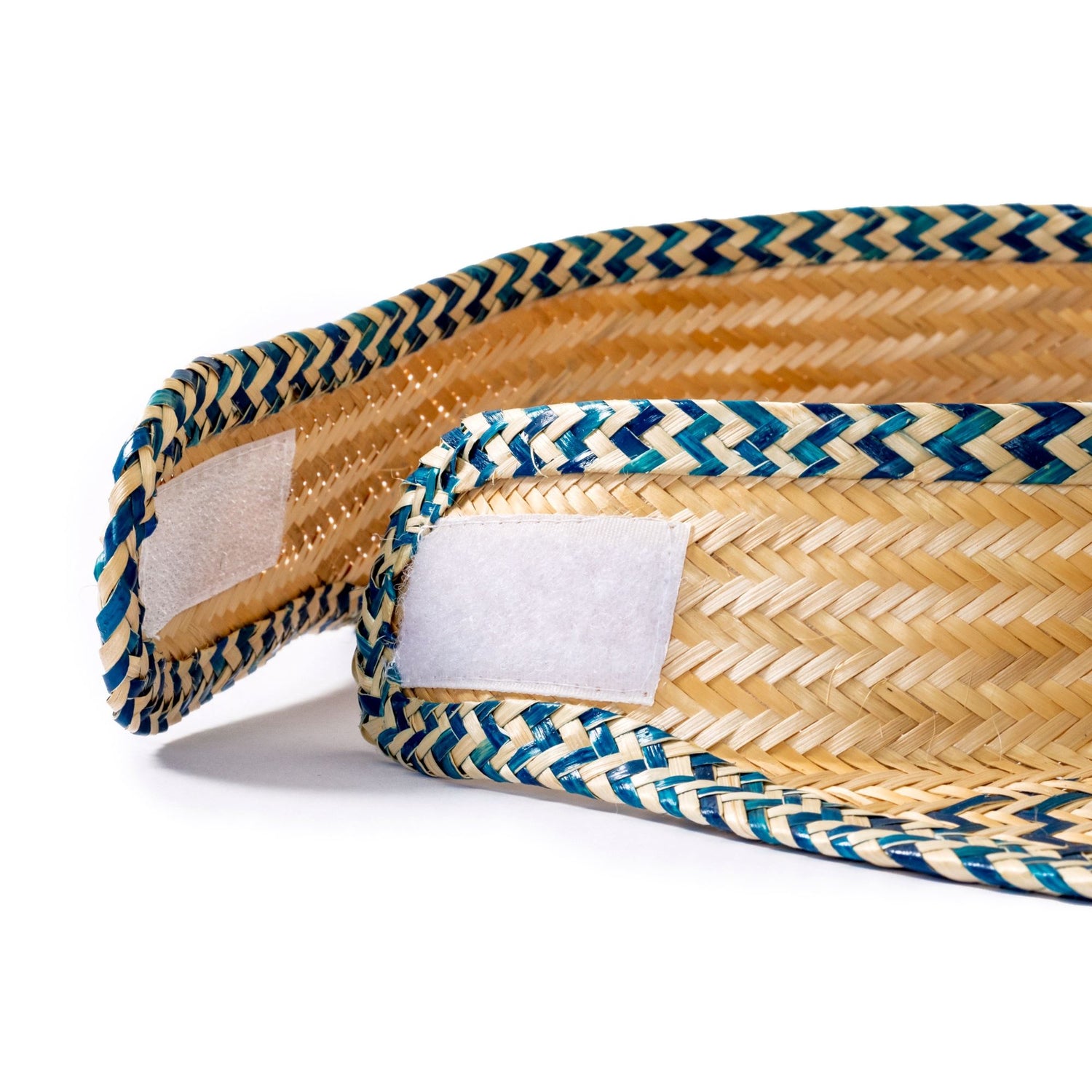 Blue Green Woven Straw Sun Visor Visor WASHEIN