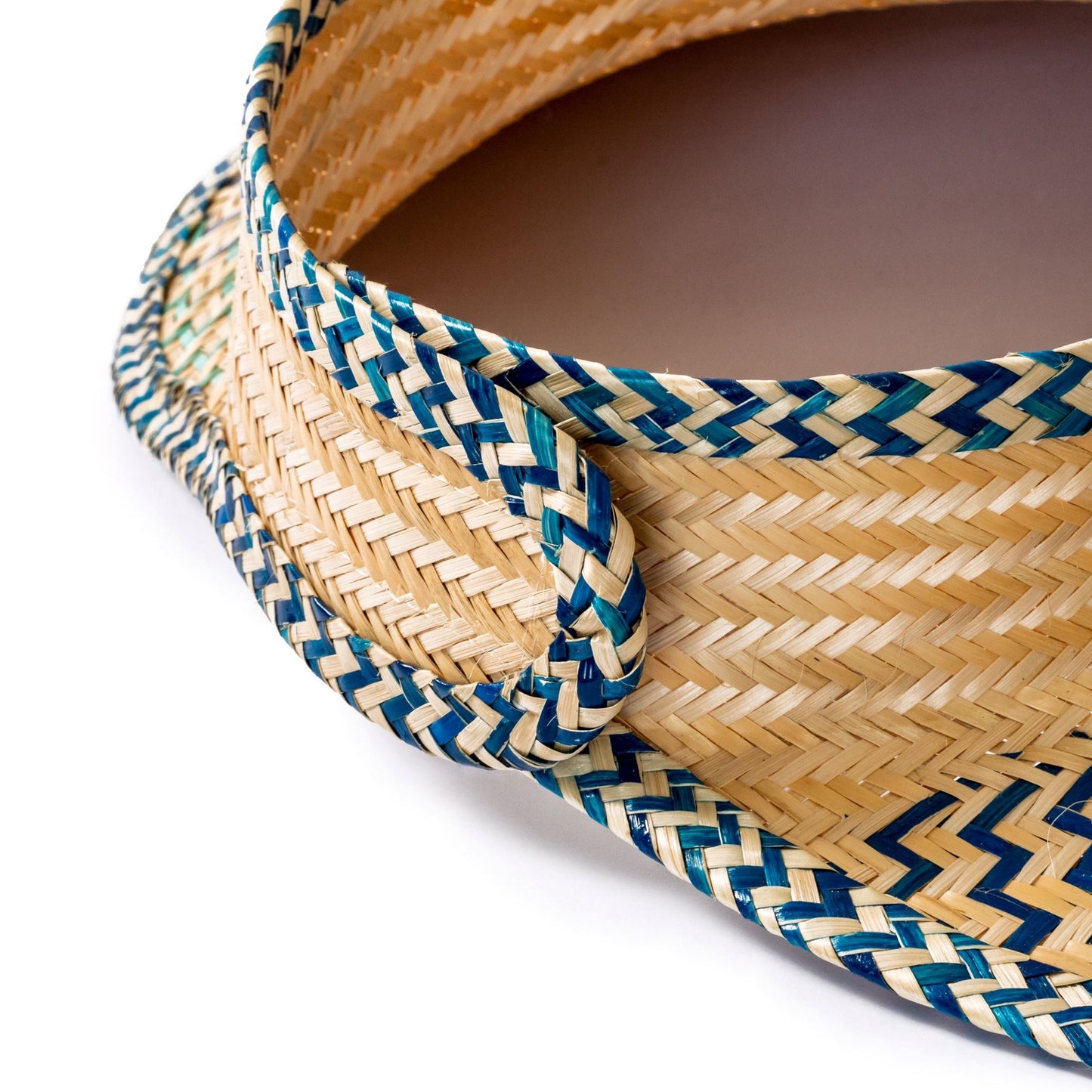 Blue Green Woven Straw Sun Visor Visor WASHEIN