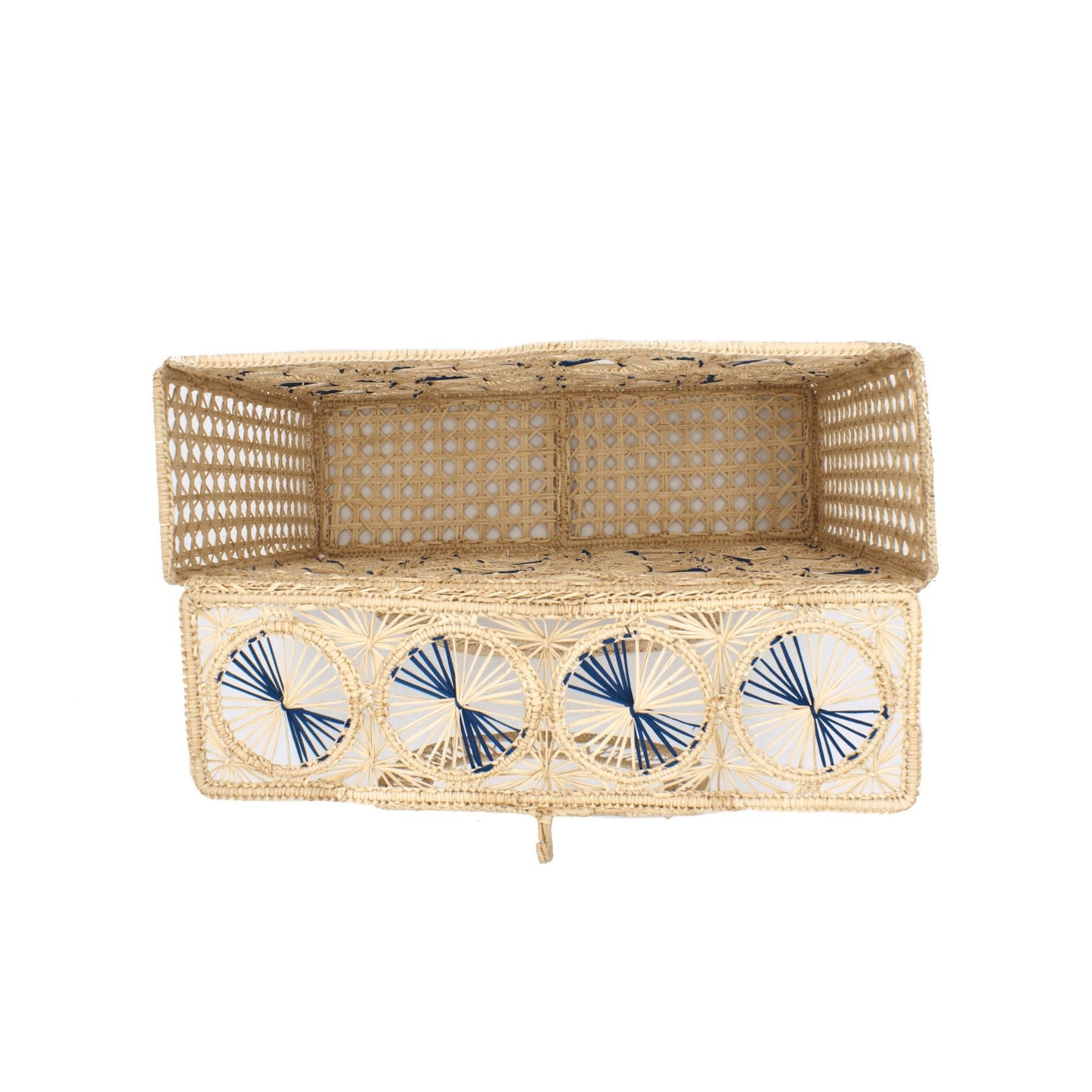 Cage Toquilla Straw Canasta Handbag BAG WASHEIN