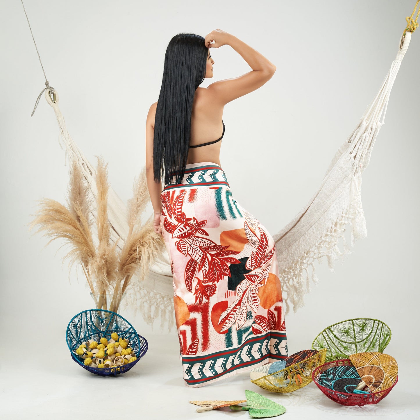 Cotton Satin - Sarong - Amazonico Sarong WASHEIN