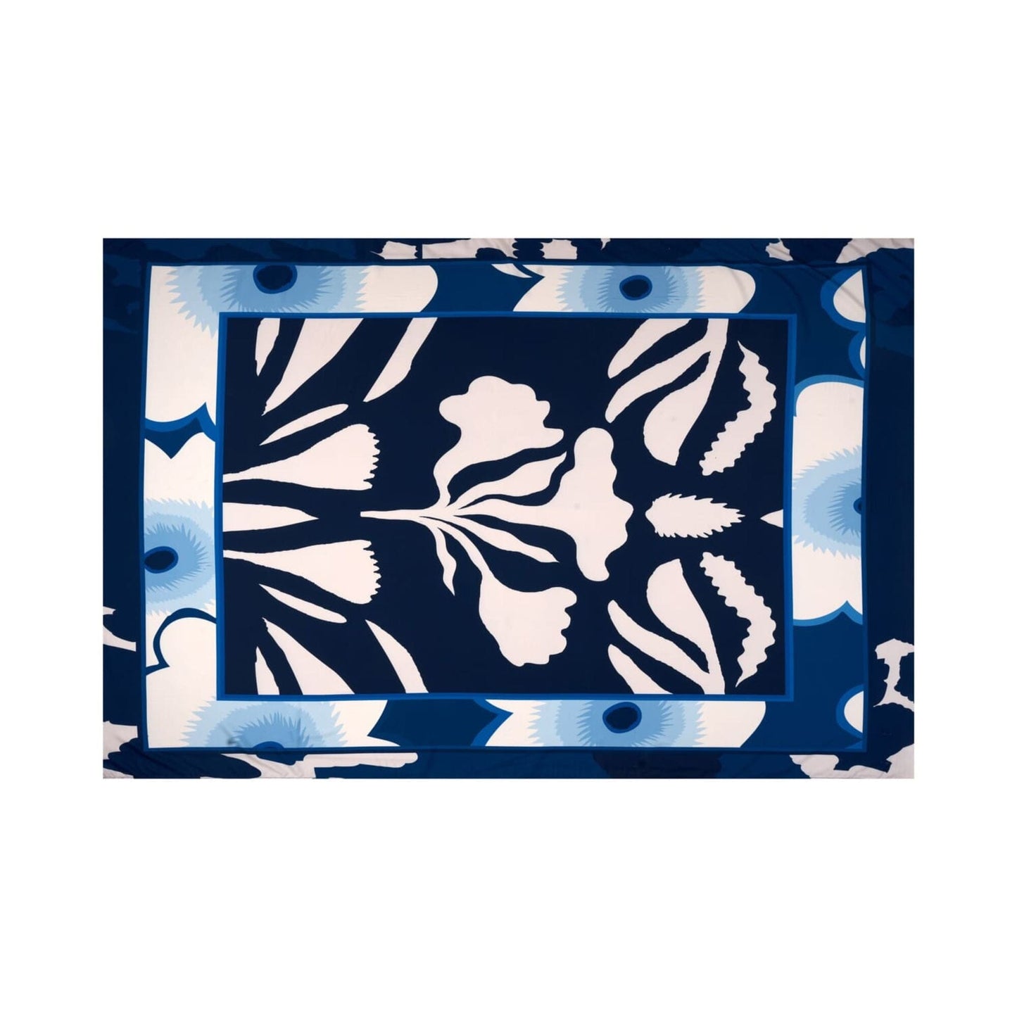 Cotton Satin - Sarong - Blue Orchid Sarong WASHEIN