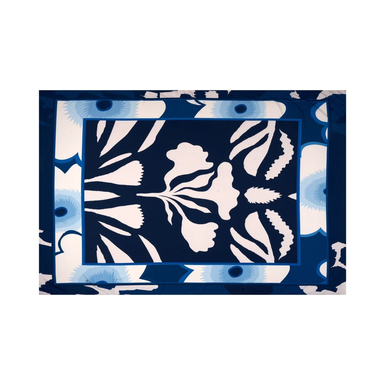 Cotton Satin - Sarong - Blue Orchid Sarong WASHEIN