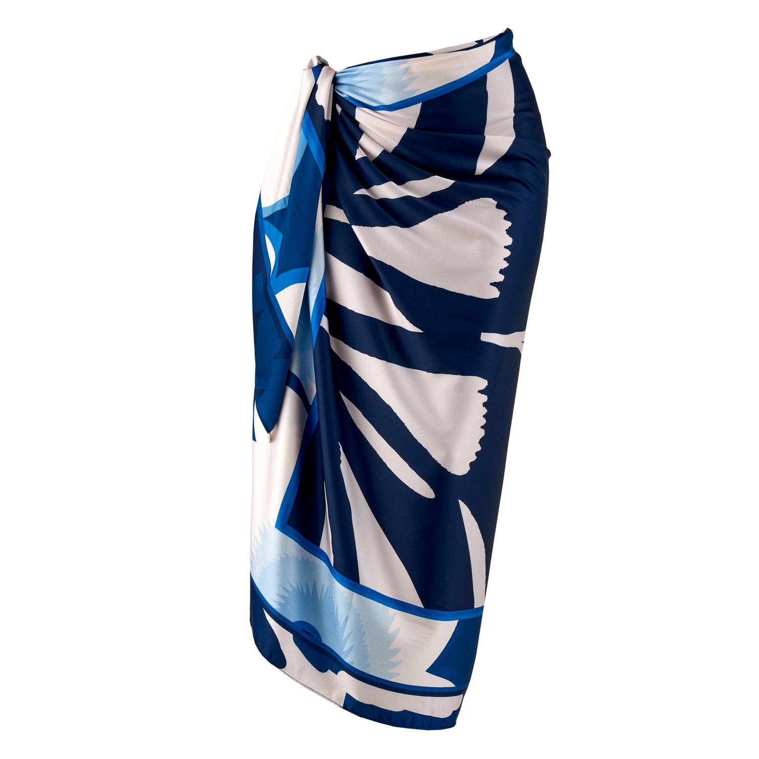 Cotton Satin - Sarong - Blue Orchid Sarong WASHEIN