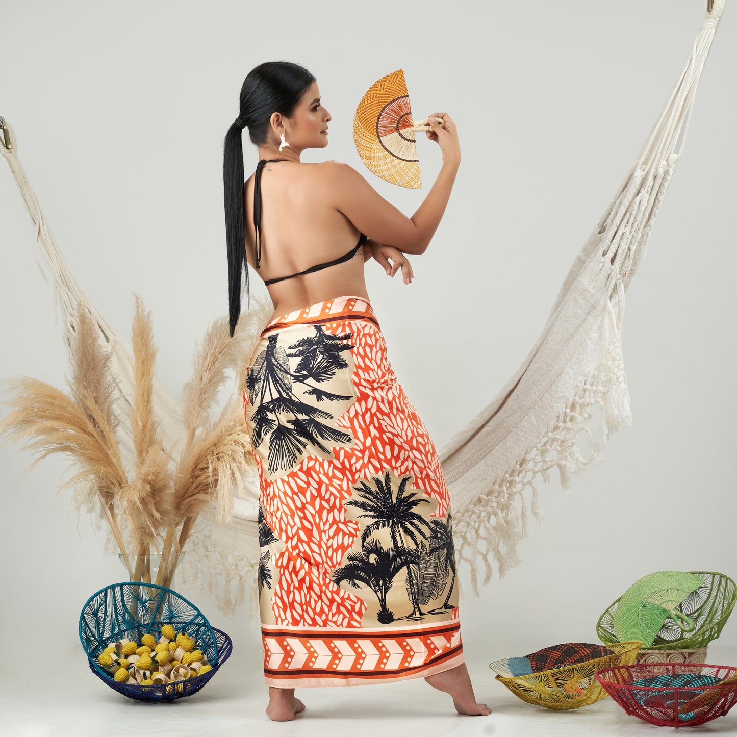 Cotton Satin - Sarong - Palma Sarong WASHEIN
