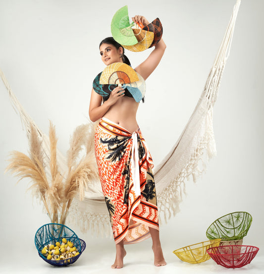 Cotton Satin - Sarong - Palma Sarong WASHEIN
