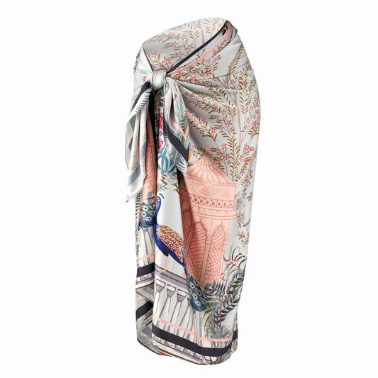 Cotton Satin - Sarong - Peacock Sarong WASHEIN