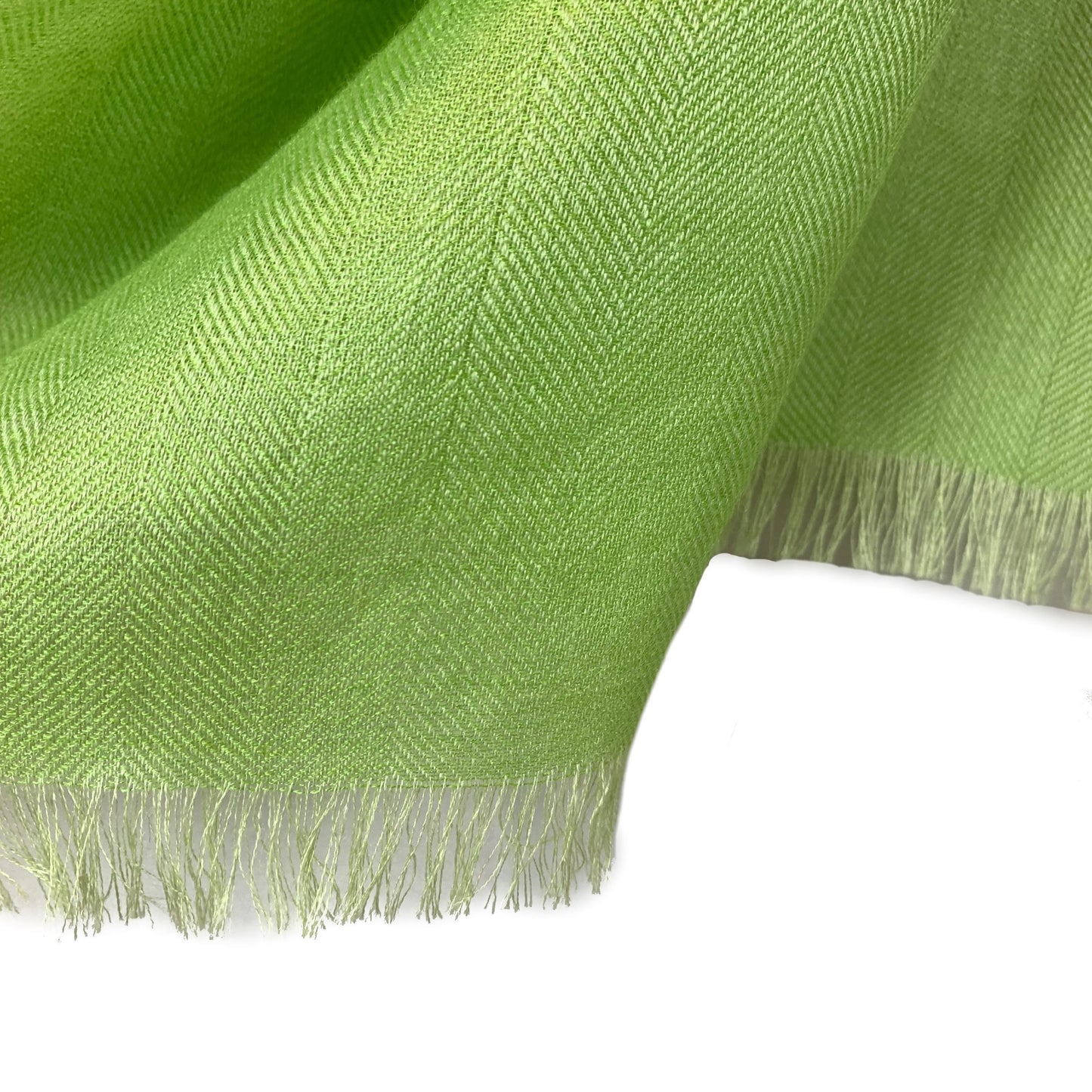 Green Premium Baby Alpaca & Silk Shawl Scarf Scarf WASHEIN