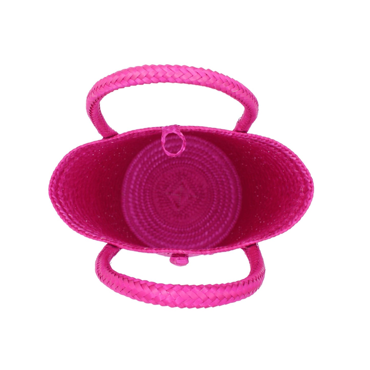 Kensington Fuchsia Mini Tote Straw Bag BAG WASHEIN