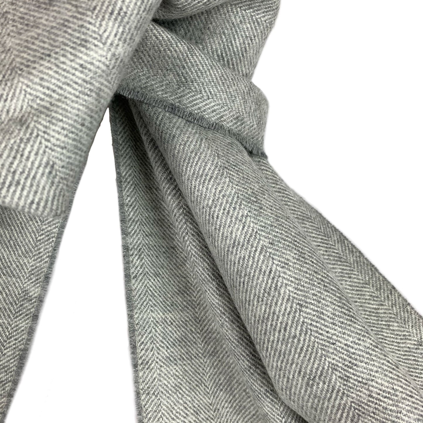 Light Grey Premium Baby Alpaca Scarf Scarf WASHEIN