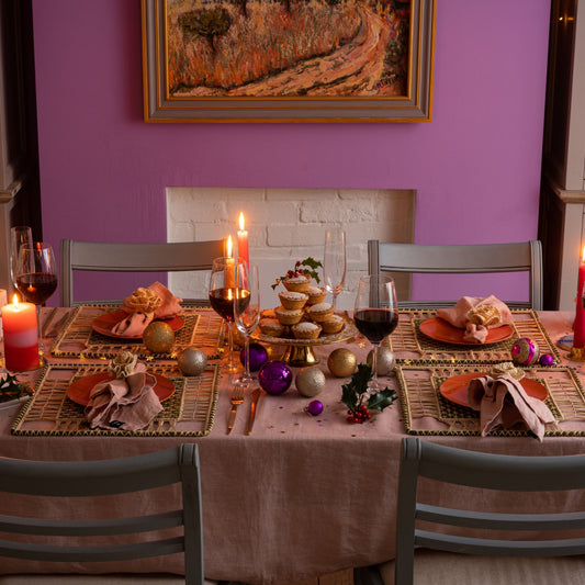 Natural Woven Straw Green Olive Square Placemats Placemats WASHEIN