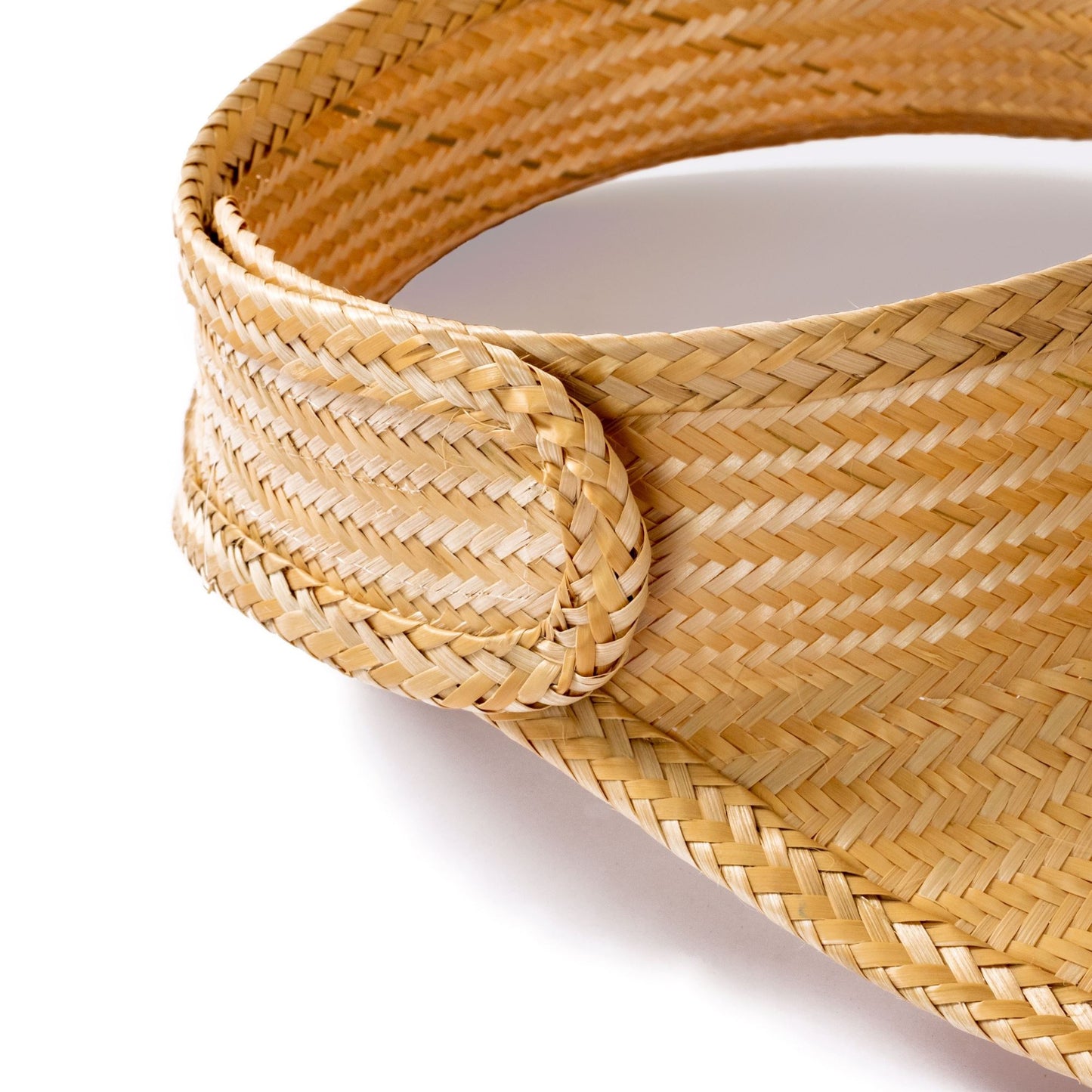 Natural Woven Straw Sun Visor Visor WASHEIN