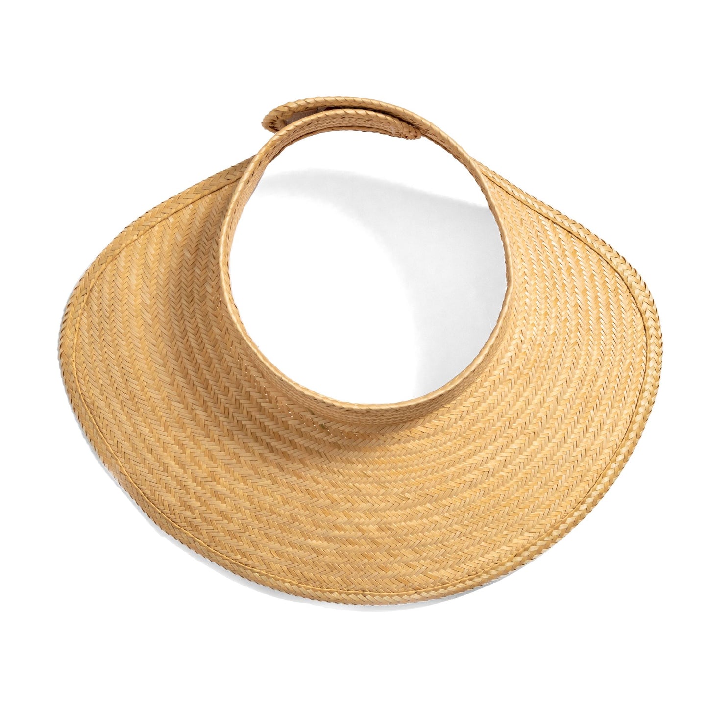 Natural Woven Straw Sun Visor Visor WASHEIN