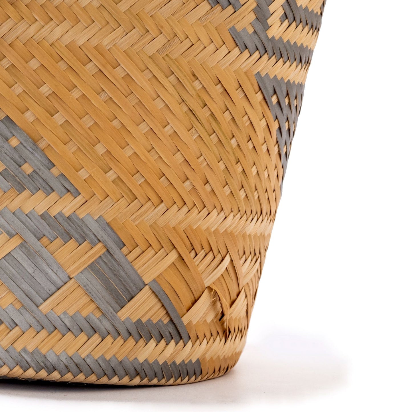 Premium Silver Woven Straw Basket Bag BAG WASHEIN
