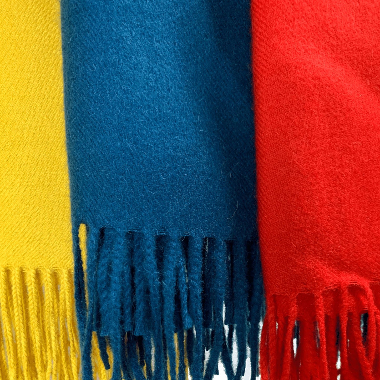 Red Classic Premium Baby Alpaca Throw Throws WASHEIN