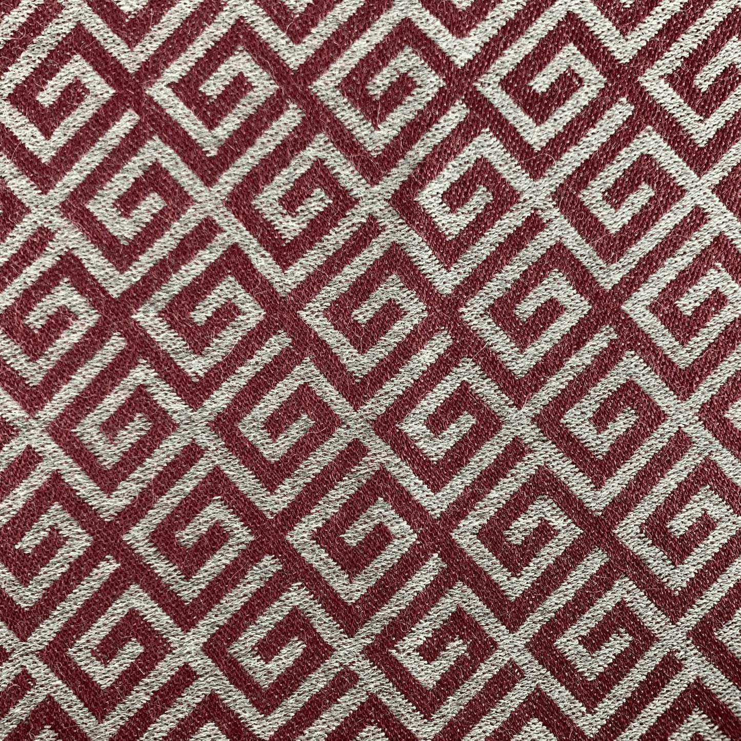 Red Ethnic Premium Baby Alpaca Throw Throws WASHEIN