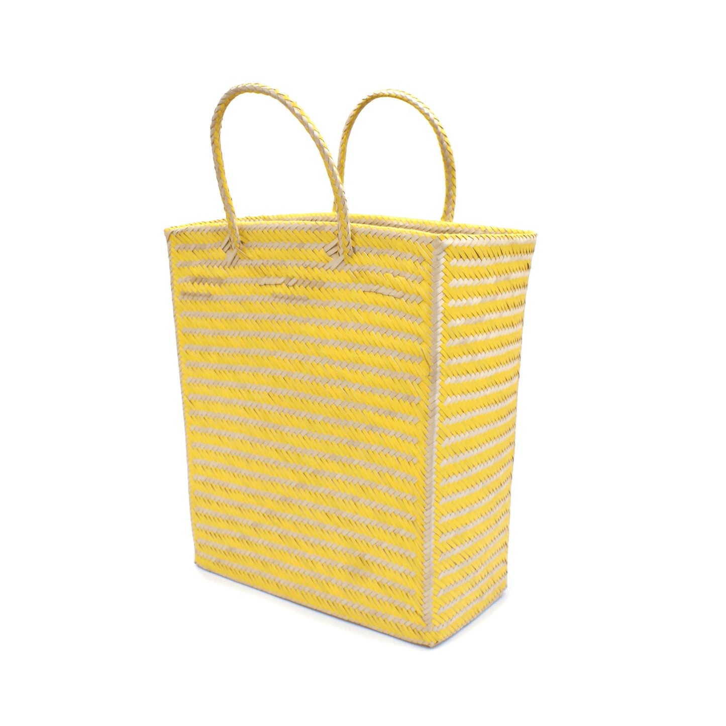 Sardinia Medium Yellow Straw Basket Bag BAG WASHEIN