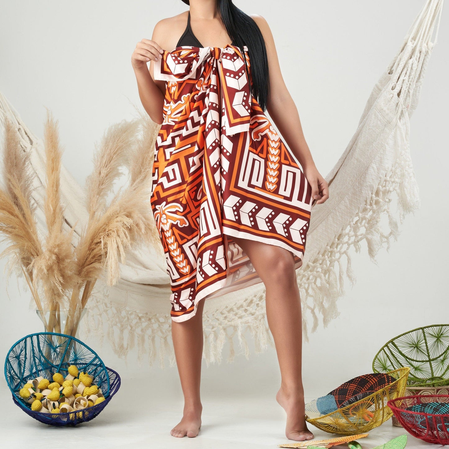 Satin Sarong California Sarong WASHEIN