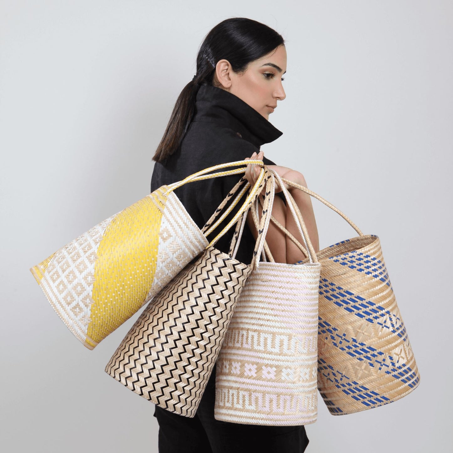 Seashell Pink Beach Tote Straw Bag BAG WASHEIN