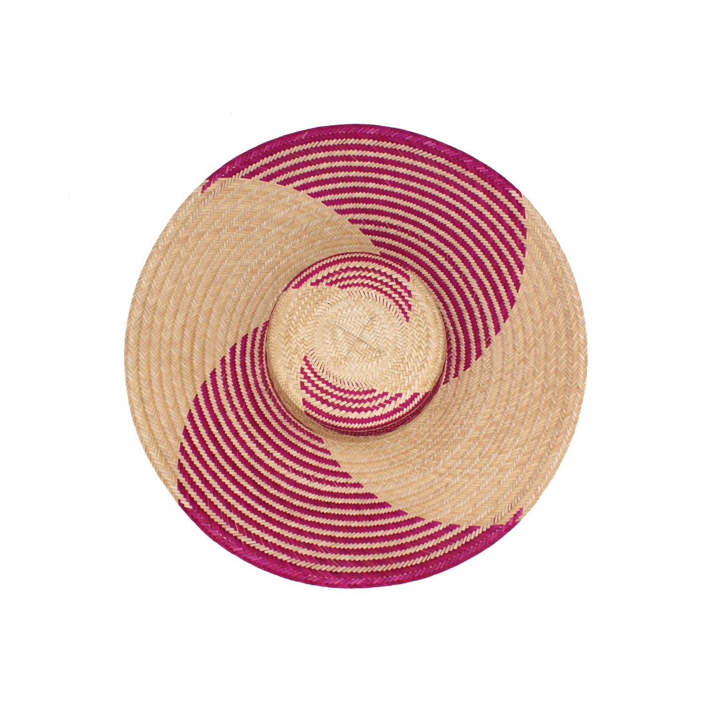 Yonna Fuchsia Wide Brim Straw Hat Hat WASHEIN