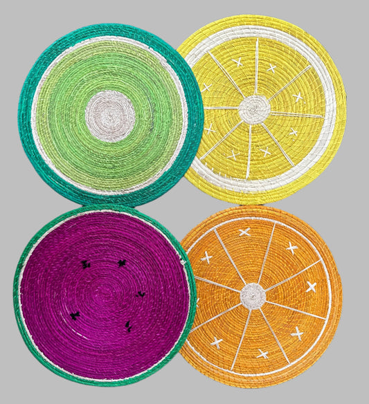 Tutti Frutti Placemat & coasters set - Limited Edition Placemats WASHEIN 