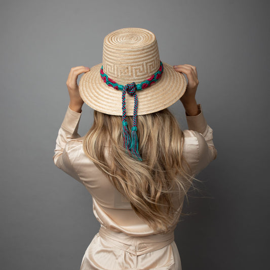 Arena Natural Short Brim Straw Hat Hat WASHEIN 