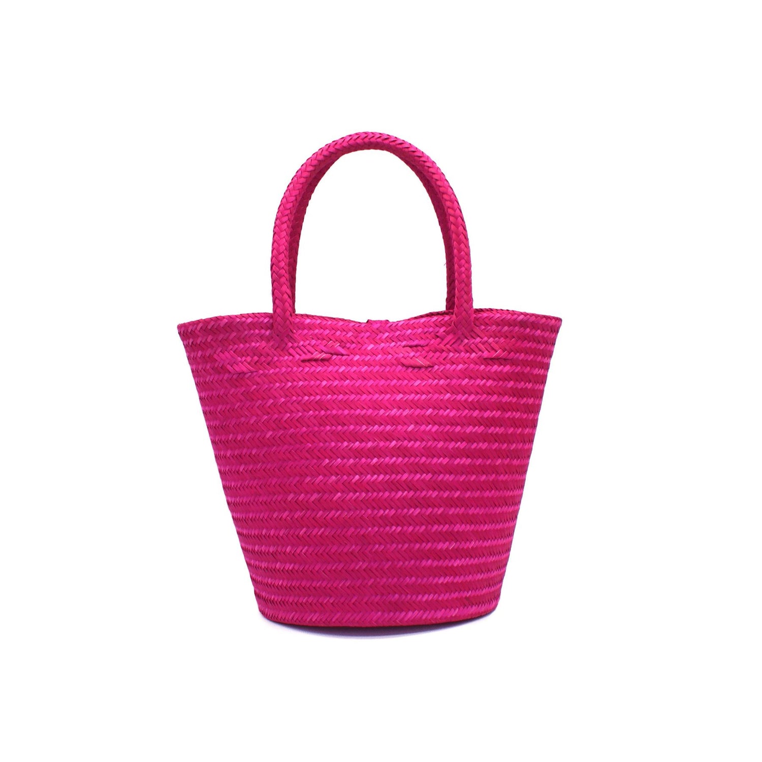 Kensington Fuchsia Mini Tote Straw Bag BAG WASHEIN 