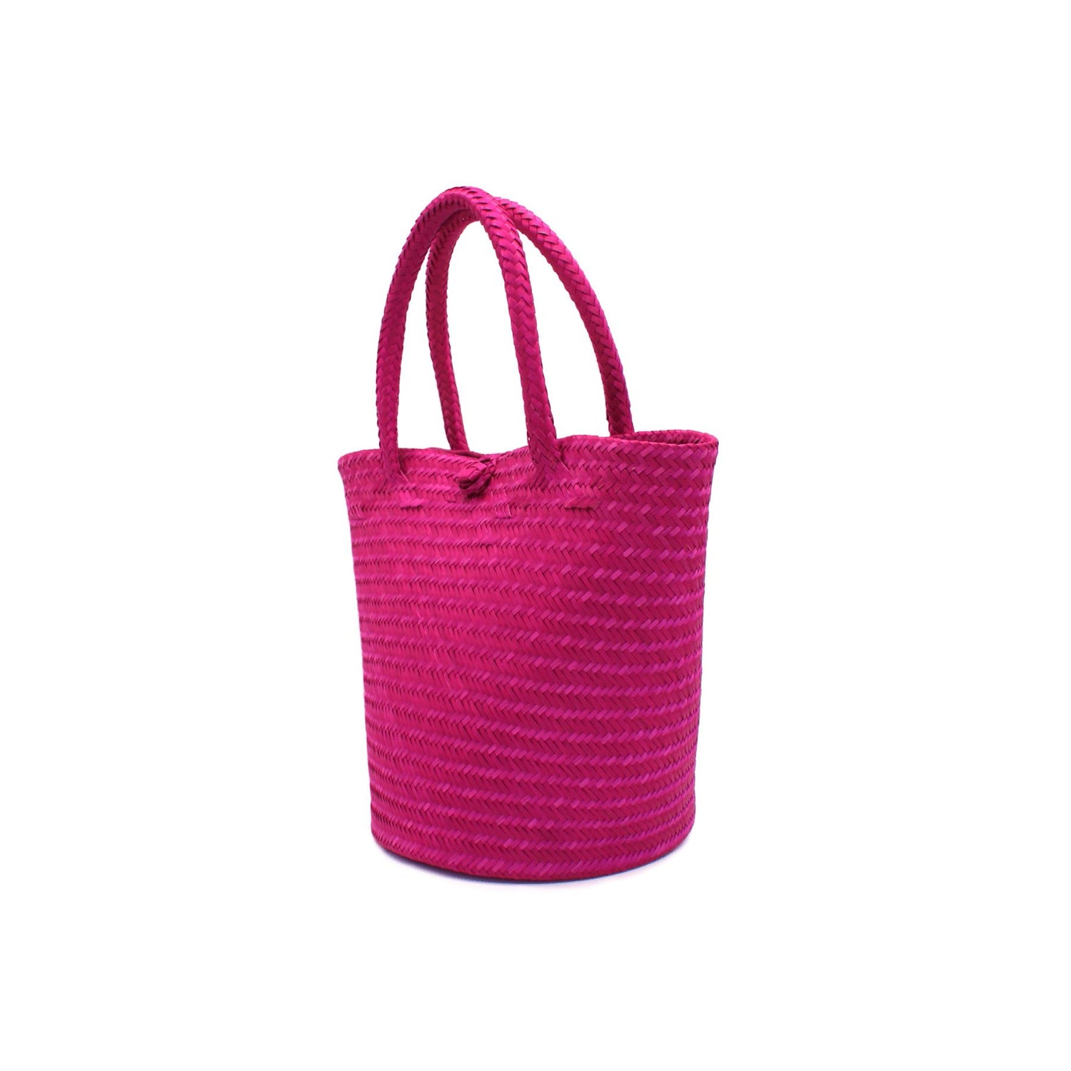 Kensington Fuchsia Mini Tote Straw Bag BAG WASHEIN 